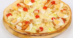 Chicken Crust Caesar Salad Pizza Recipe Chicken Crust Caesar Salad Pizza Recipe