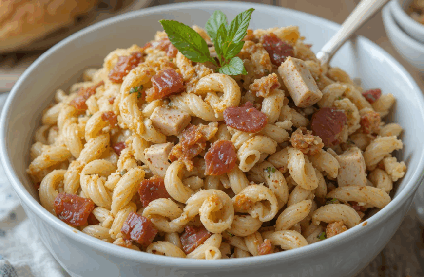 Chicken Bacon Ranch Pasta Salad Recipe