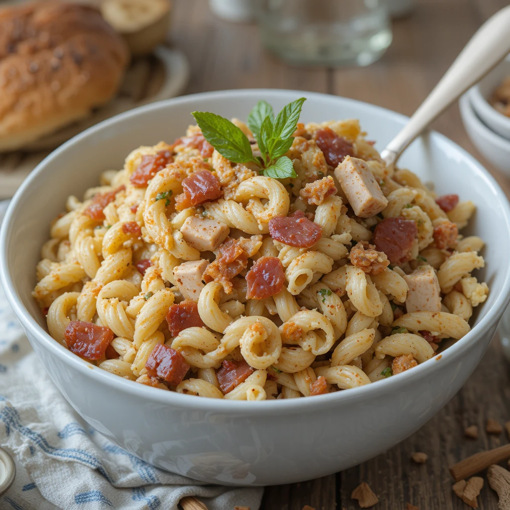 Chicken Bacon Ranch Pasta Salad Recipe